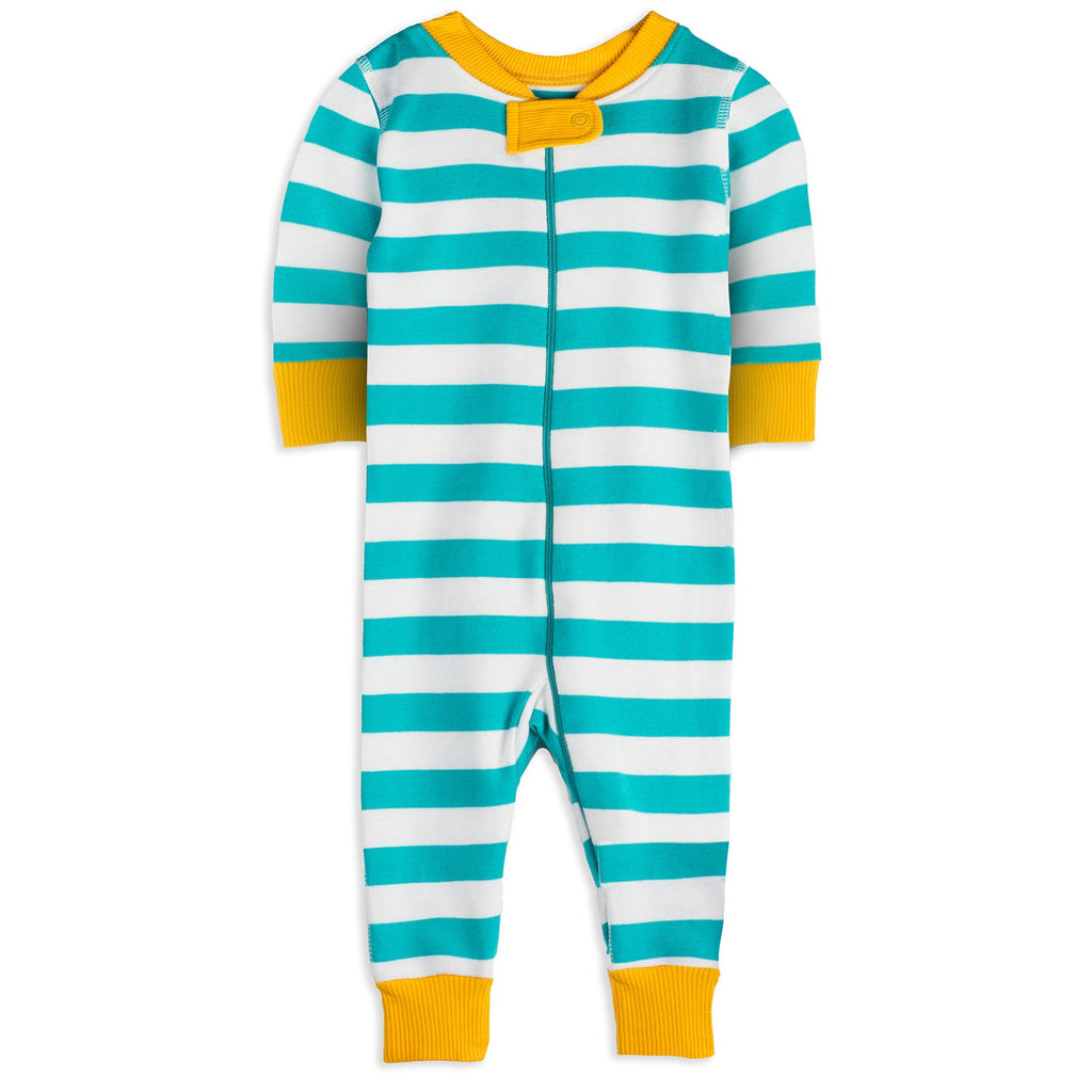 baby-pajamas-teal-stripe-1