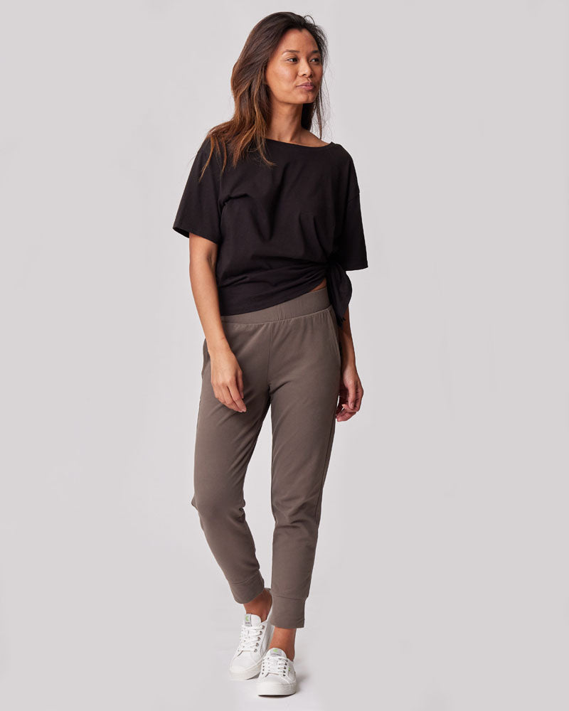 Classic black maternity shirt for nursing mothers - Everywhere V-Neck Tee in a timeless style